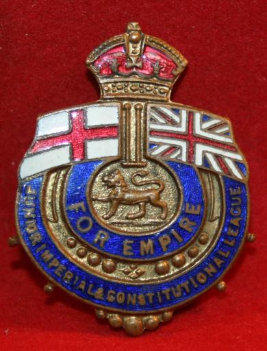 British: Junior Imperial and Constitutional League Pin / Badge