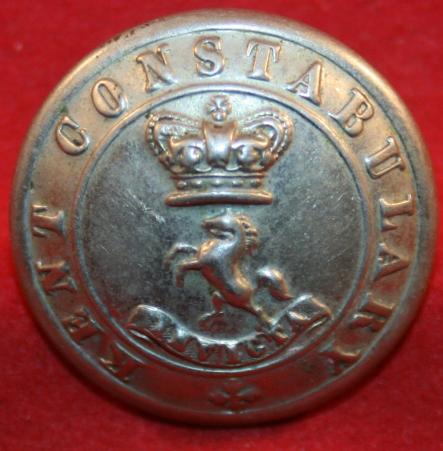 British Police: KENT CONSTABULARY, Uniform Button. -Victorian Crown