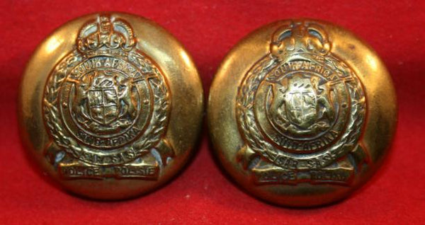 SOUTH AFRICAN RAILWAY POLICE Uniform Button (Lot of 2)