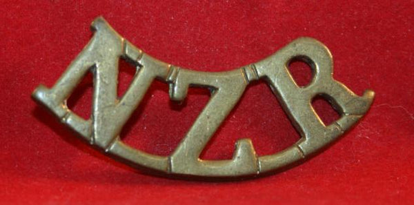 WW1 New Zealand: NZR New Zealand Rifles Shoulder Title