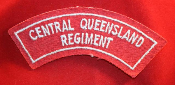 Australian: Central Queensland Regiment Cloth Shoulder Title