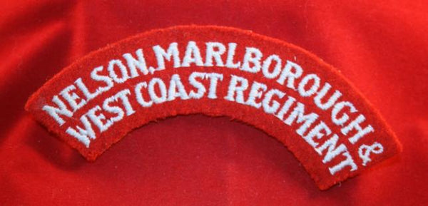 New Zealand: Nelson, Marlborough & West Coast Regiment Cloth Shoulder Title