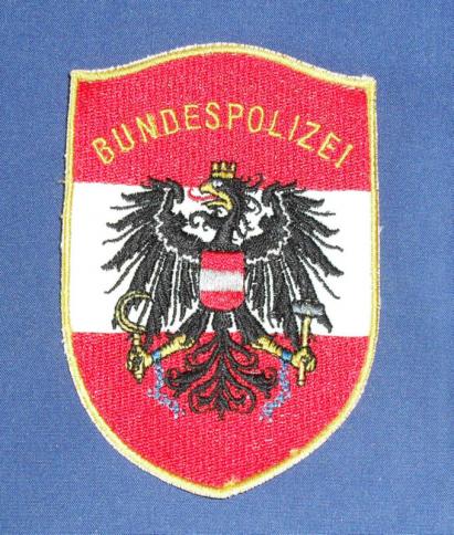 Austria Police Shoulder Patch: Federal Police (Bundespolizei) 1996 to 2005