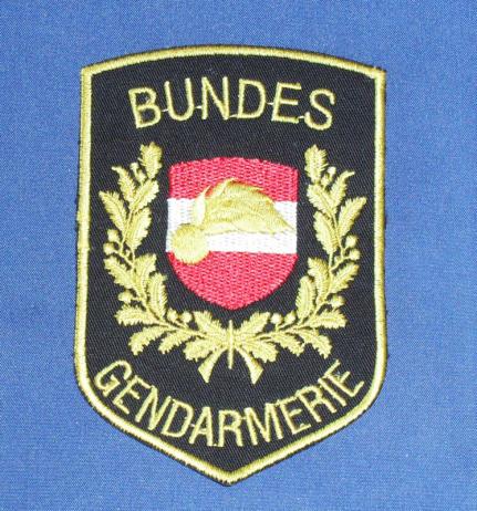 Austria Police Shoulder Patch: Federal Police (Bundes Gendarmerie) 1995 to 2005