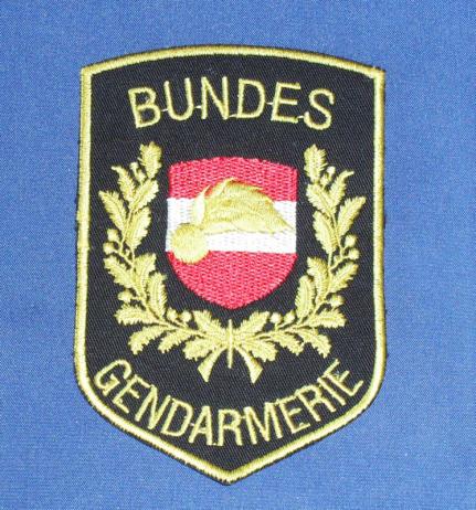 Austria Police Shoulder Patch: Federal Police (Bundes Gendarmerie) 1995 to 2005