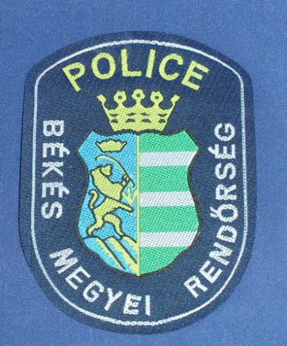 Hungary Police Shoulder Patch: Bekes County Police