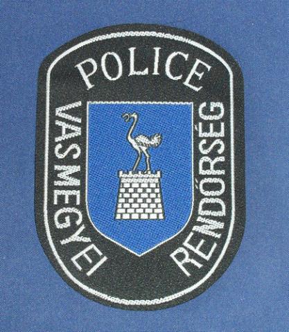 Hungary Police Shoulder Patch: Vas County Police (old style)