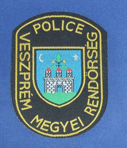 Hungary Police Shoulder Patch: Veszprem County Police