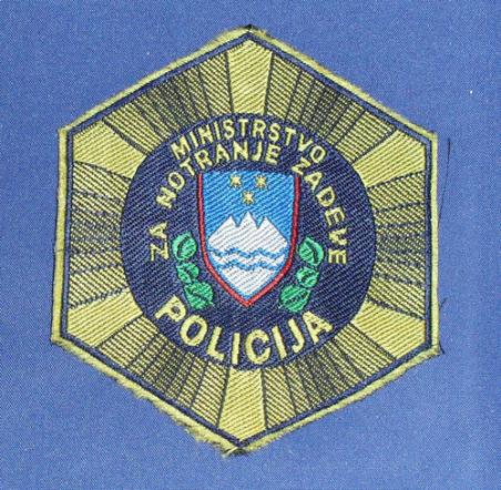 Yugoslavia (Slovenia) Police Shoulder Patch: National Police