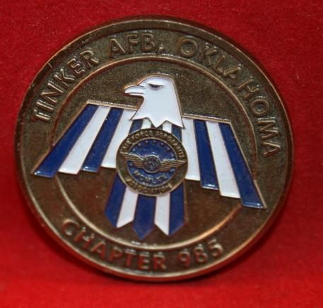 Tinker AFB Oklahoma Chapter 985, Challenge Coin
