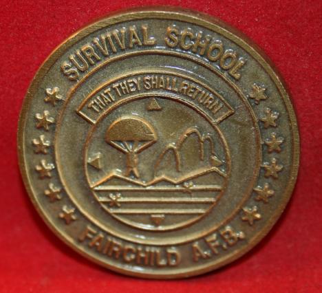 Survival School, Fairchild AFB Wa Challenge Coin