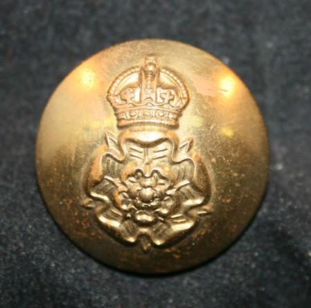 THE QUEEN'S OWN YORKSHIRE DRAGOONS Uniform Button