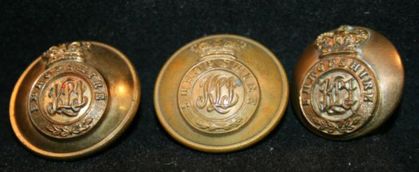 SHROPSHIRE MILITIA Uniform Button Lot. Lot of 3.