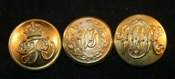 Unknown Uniform Button Lot. Lot of 3.