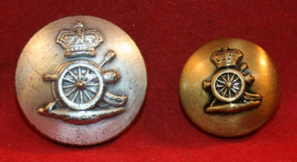 The ROYAL REGIMENT OF ARTILLERY Button Lot. Sweater Buttons. Victorian