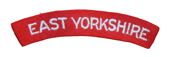British Army: EAST YORKSHIRE Cloth Shoulder Flash