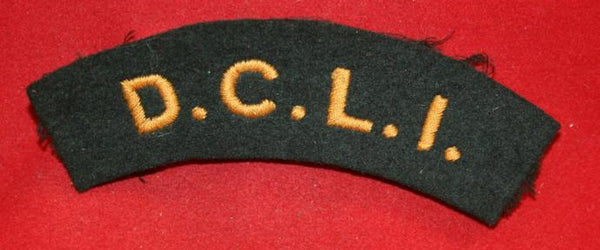 British Army: D.C.L.I. Cloth Shoulder Flash - DUKE OF CORNWALL'S LIGHT INFANTRY