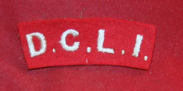 British Army: D.C.L.I. Cloth Shoulder Flash - Duke of Cornwall's Light Infantry