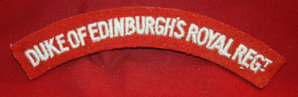 British Army: DUKE OF EDINBURGH'S ROYAL REGIMENT Cloth Shoulder Flash