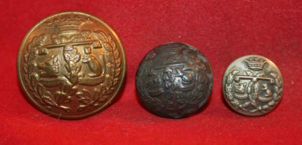 Argyll & Sutherland Highlanders (Princess Louise), Uniform Button Lot - 1881
