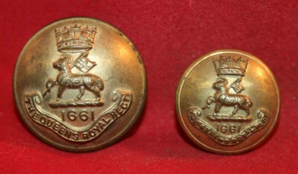 The Queen's Royal Regiment, West Surrey, Uniform Button Lot (circa 1909-1959)