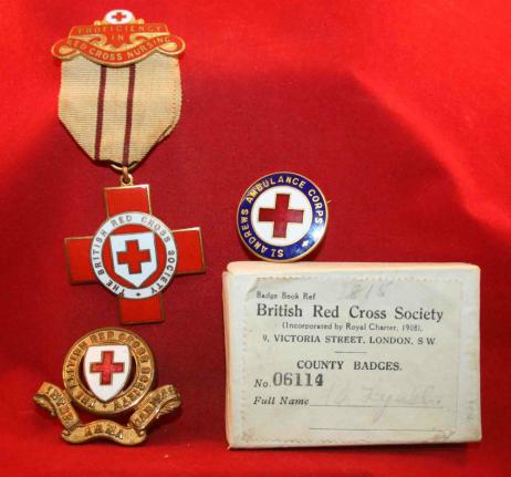 British, RED CROSS SOCIETY / St JOHN AMBULANCE, Named lot