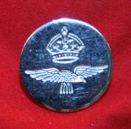 WW2 era, RAF Uniform Button - Mess Waiters. White metal