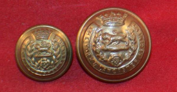 The York & Lancaster Regiment Uniform Button Lot of 2