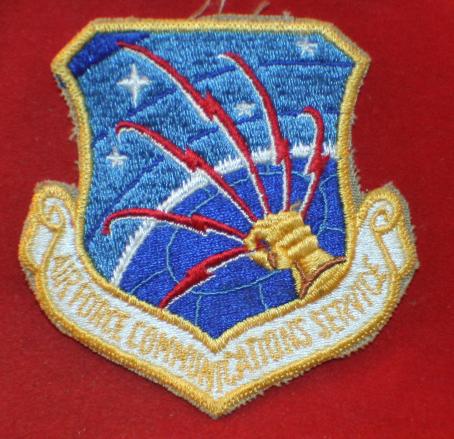 USAF: Air Force Communications Service Cloth Shoulder Patch / Flash ...