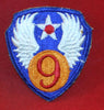 USAF: 9th Air Force Cloth Shoulder Patch / Flash