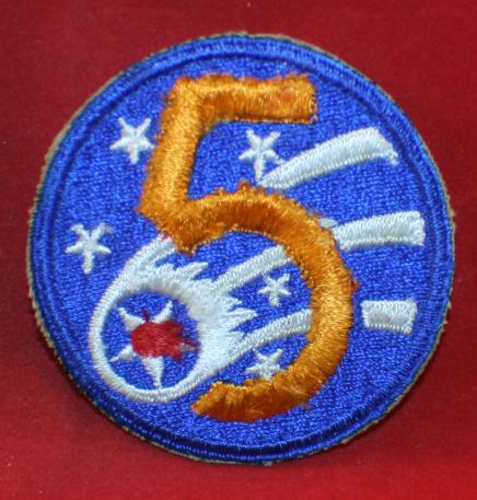 USAF: 5th Air Force Cloth Shoulder Patch / Flash – Marway Militaria Inc ...