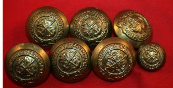 Canadian Corps of Commissionaires Uniform Button Lot