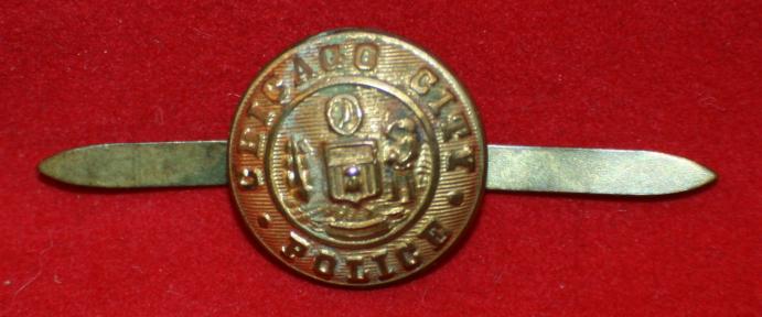 Chicago City Police Uniform Button - Old Obsolete style / design