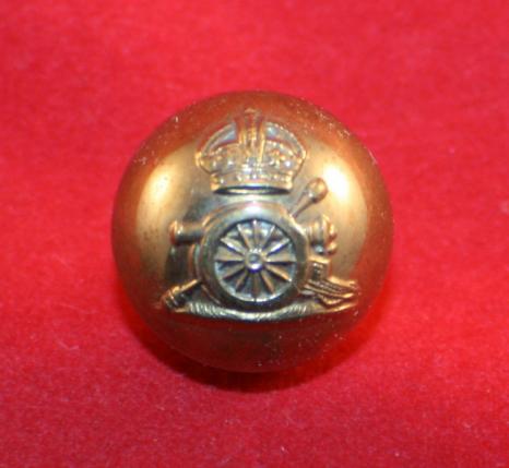 Royal Canadian Artillery Ball Domed Uniform Button