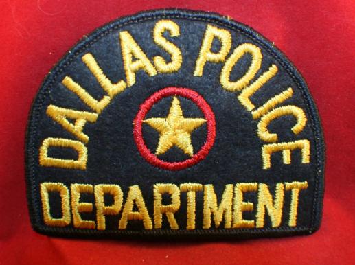 Dallas Police Department Shoulder Patch / Flash