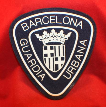 Barcelona Guardia Urbana Police Shoulder Flash / Patch - rubber