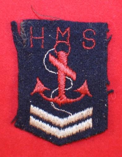 British, H.M.S. Her / His Majesty Ship, Cloth Flash