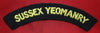 British Army: SUSSEX YEOMANRY Cloth Shoulder Flash