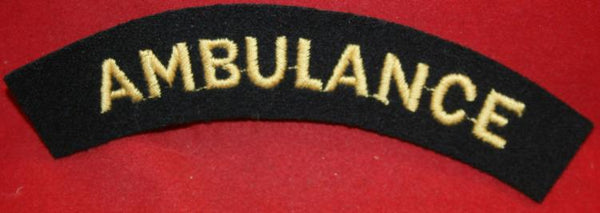 British Army: AMBULANCE Cloth Shoulder Flash