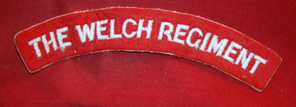 British Army: THE WELCH REGIMENT Cloth Shoulder Flash