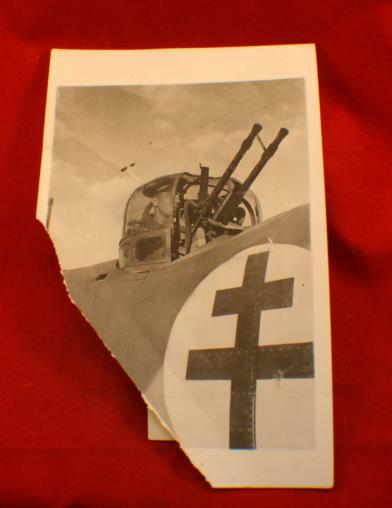 WW2 era, FREE FRENCH, Air Gunner, Libyan Offensive, Photograph