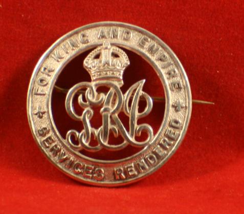 WW1 Class A Service Badge Numbered C25662