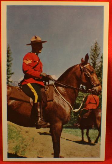 RCMP Royal Canadian Mounted Police, Mounted member, SGT. rank. Post ...
