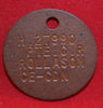 WW2 era, Canadian Dog Tag, No. 10 Dist. Depot - Personnel Section Board