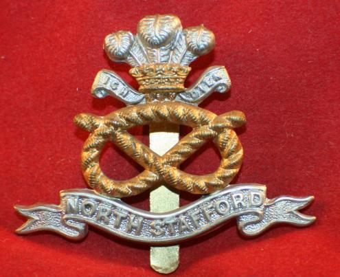 Prince of Wales, North Staffordshire Regiment Cap Badge.