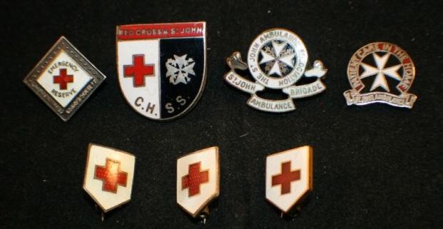 Red Cross & St John Ambulance Pin Lot