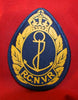WW2 era, RCNVR Royal Canadian Navy Volunteer Reserve Jacket Patch / Crest