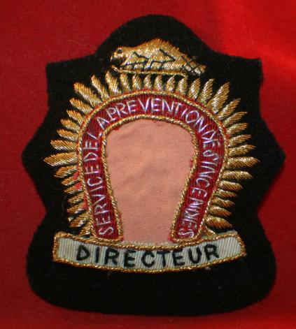 OBSOLETE, Quebec, Division of Fire Prevention Badge / Crest