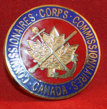 Canadian Issue, Corps of Commissionaires Cap Badge