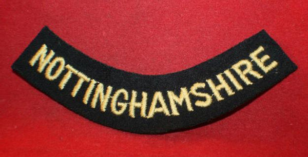 WW2 era, British Home Guard / Civil Defence NOTTINGHAMSHIRE Shoulder Patch